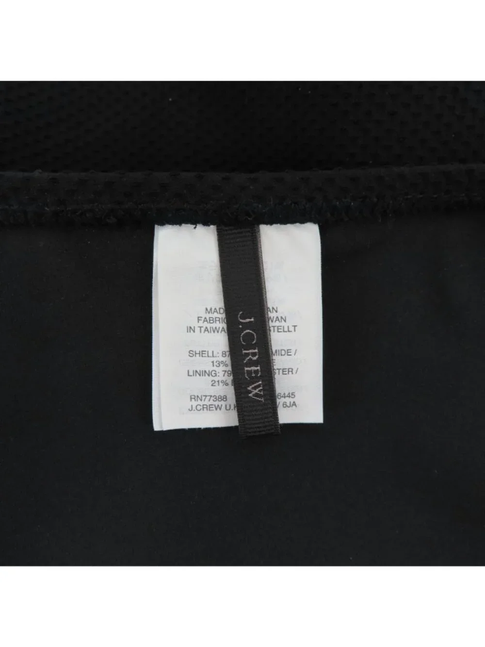 J Crew Women 2 Solid Black Puckered One Piece Swimsuit Ruffle Straps V Neck